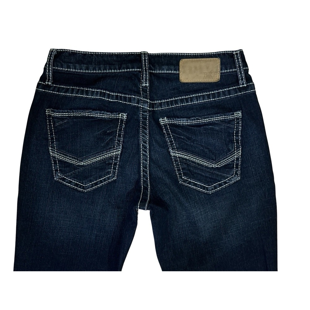BKE Jake Straight Leg Jeans Mens 30x30 Blue Denim Dark Wash Western Cowboy Work - Picture 2 of 9